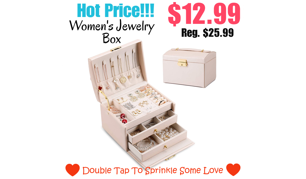 Women's Jewelry Box Only $12.99 on Amazon (Regularly $25.99)