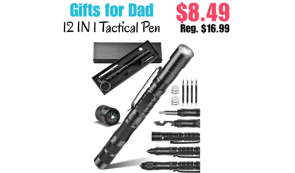 12 IN 1 Tactical Pen Only $8.49 Shipped on Amazon (Regularly $16.99)