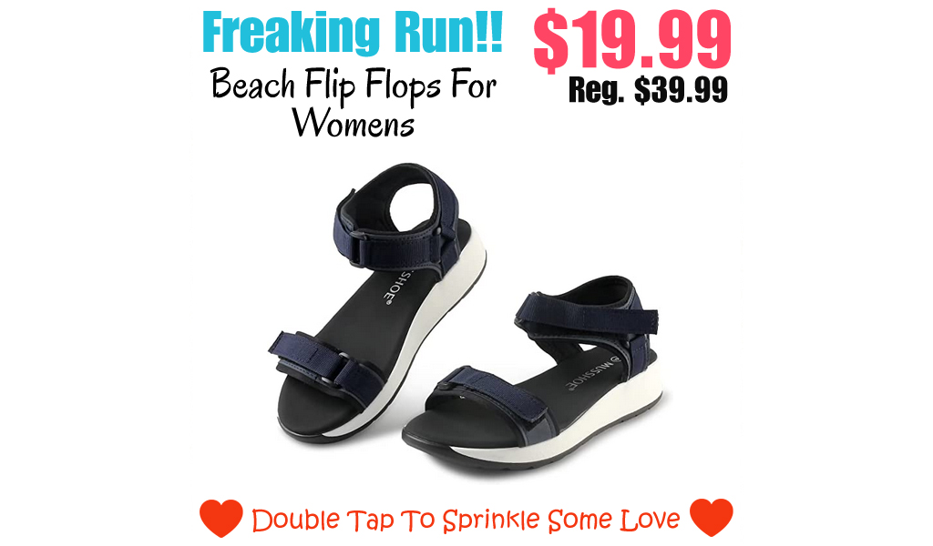 Beach Flip Flops For Womens Only $19.99 Shipped on Amazon (Regularly $39.99)