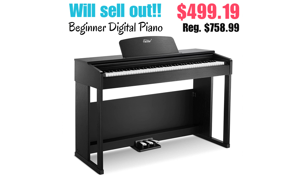 Beginner Digital Piano Only $499.19 Shipped on Amazon (Regularly $758.99)