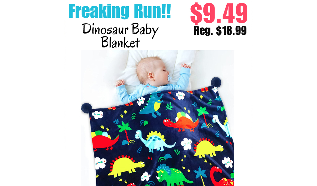 Dinosaur Baby Blanket Only $9.49 Shipped on Amazon (Regularly $18.99)