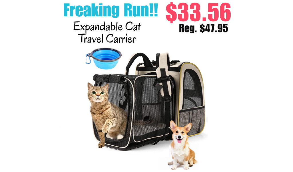 Expandable Cat Travel Carrier Only $33.56 Shipped on Amazon (Regularly $47.95)
