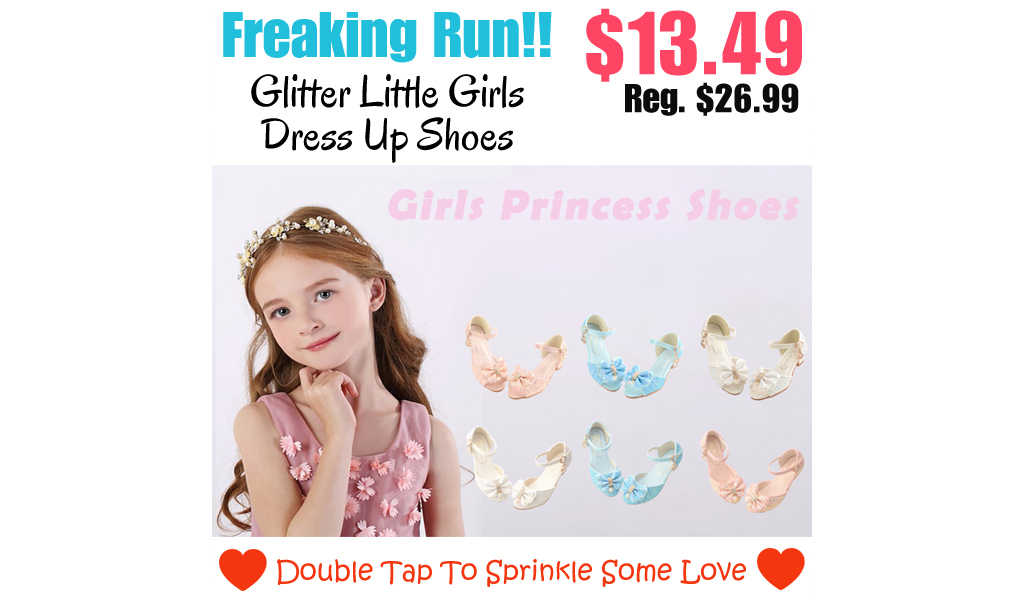 Glitter Little Girls Dress Up Shoes Only $13.49 Shipped on Amazon (Regularly $26.99)