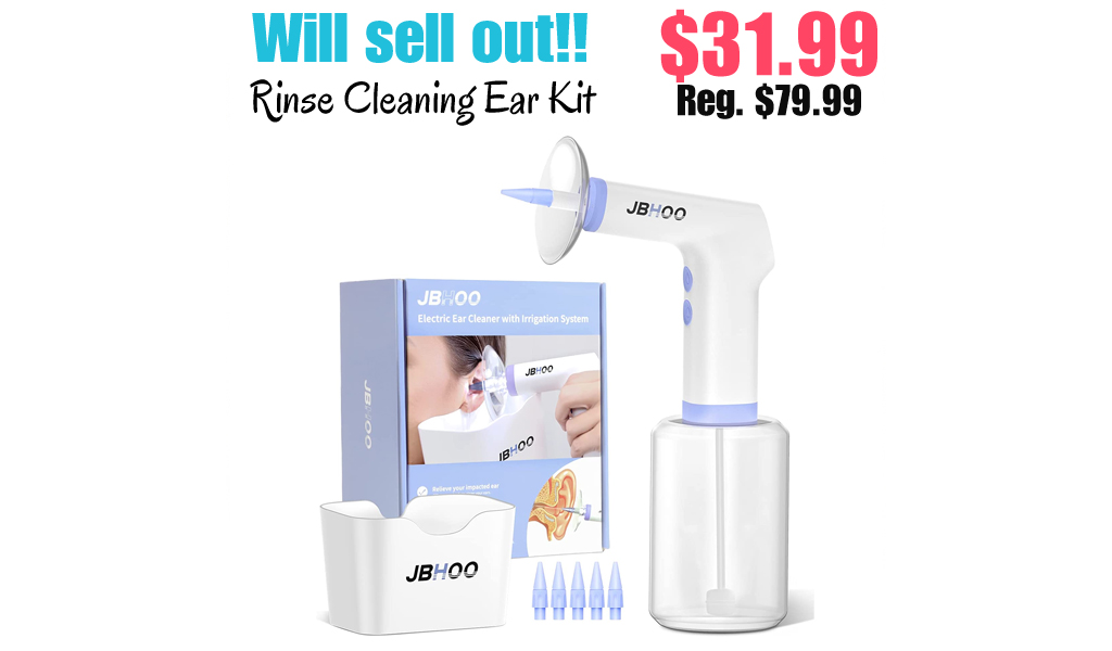 Rinse Cleaning Ear Kit Only $31.99 Shipped on Amazon (Regularly $79.99)