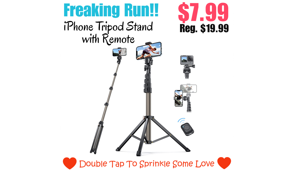 iPhone Tripod Stand with Remote Only $7.99 Shipped on Amazon (Regularly $19.99)