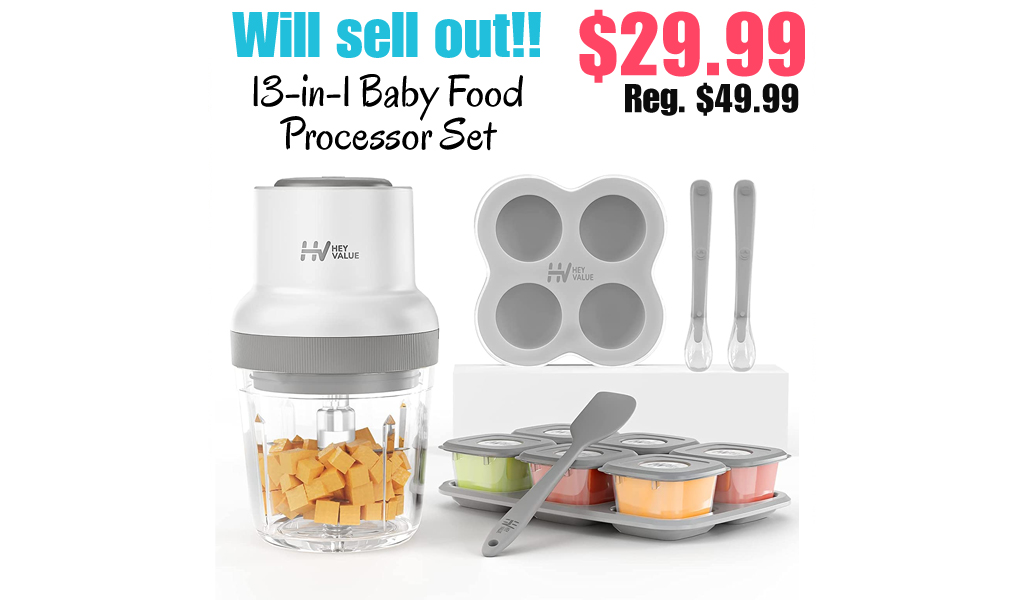 13-in-1 Baby Food Processor Set Only $29.99 Shipped on Amazon (Regularly $49.99)