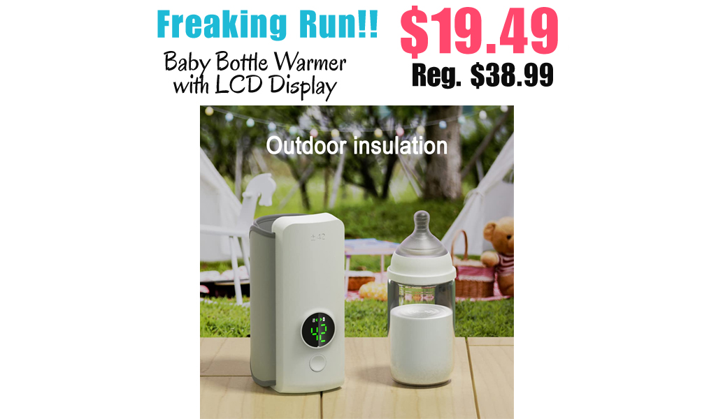 Baby Bottle Warmer with LCD Display Only $19.49 Shipped on Amazon (Regularly $38.99)