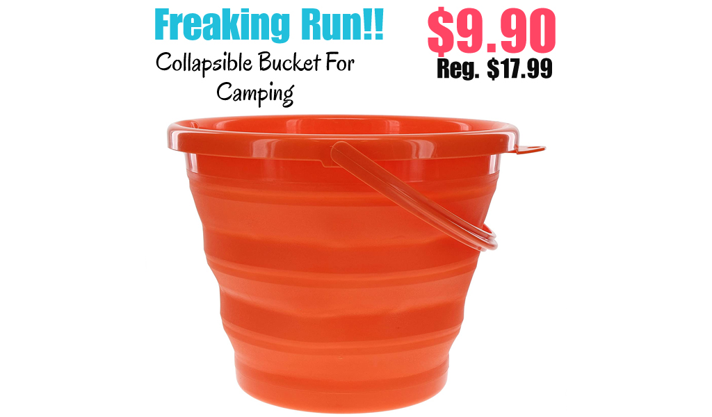 Collapsible Bucket For Camping Only $9.90 Shipped on Amazon (Regularly $17.99)