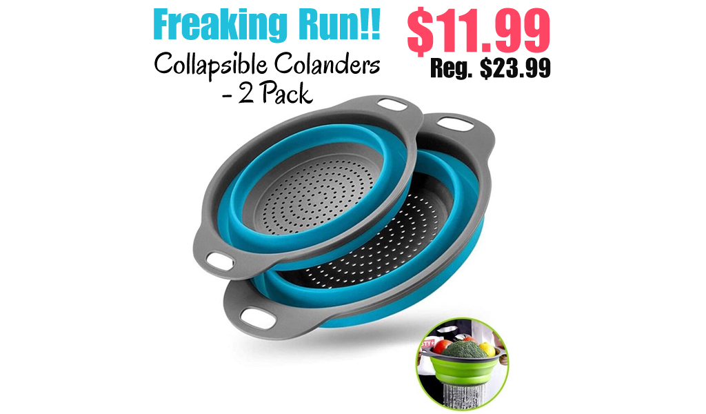 Collapsible Colanders - 2 Pack Only $11.99 Shipped on Walmart.com (Regularly $23.99)
