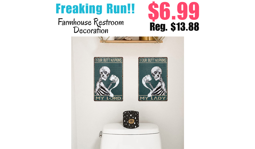 Farmhouse Restroom Decoration Only $6.99 Shipped on Amazon (Regularly $13.88)