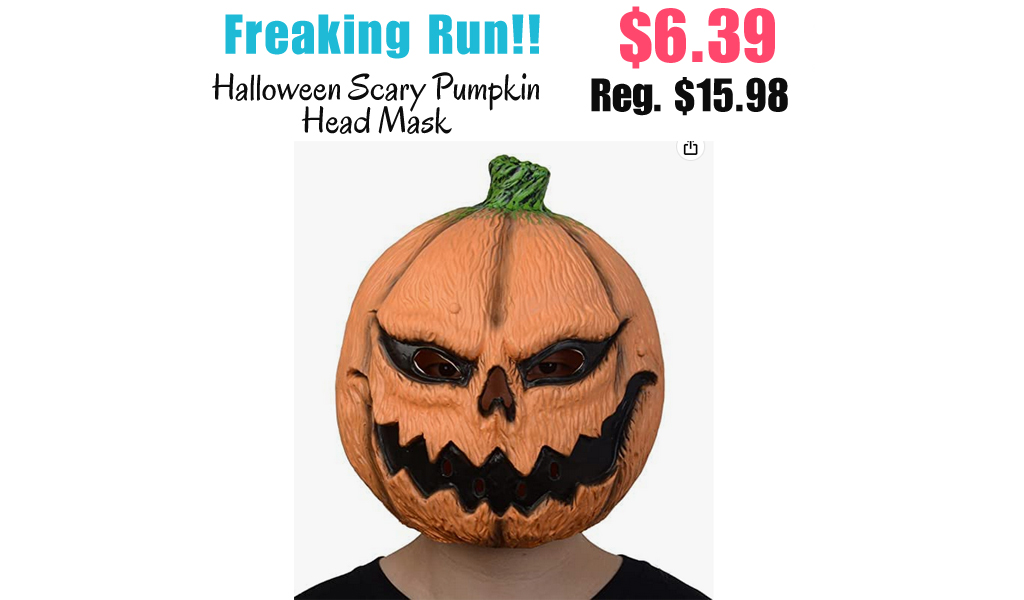 Halloween Scary Pumpkin Head Mask Only $6.39 Shipped on Amazon (Regularly $15.98)