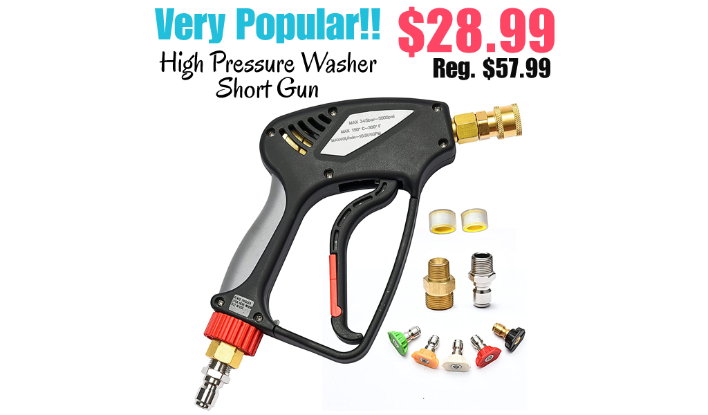 High Pressure Washer Short Gun Only $28.99 Shipped on Amazon (Regularly $57.99)
