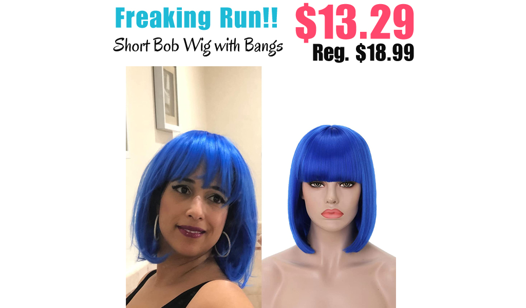 Short Bob Wig with Bangs Only $13.29 Shipped on Amazon (Regularly $18.99)