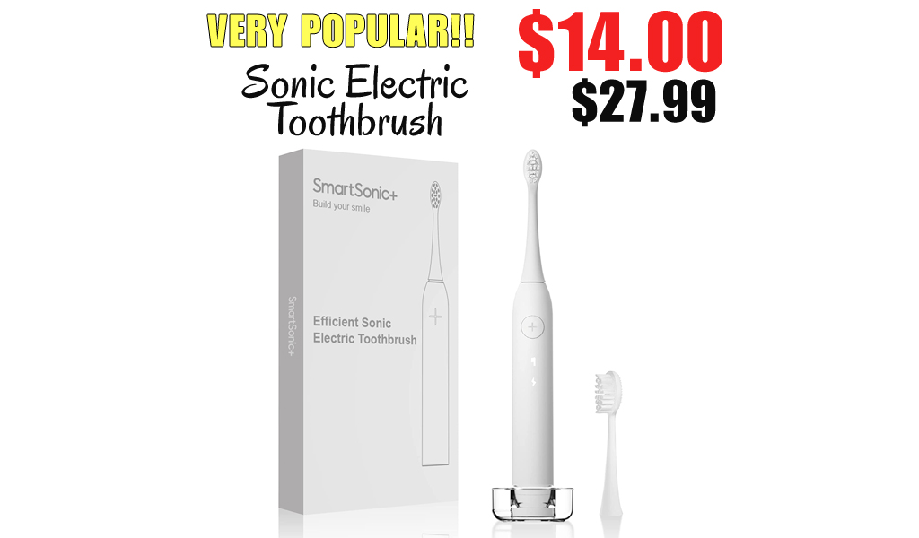 Sonic Electric Toothbrush Only $14 Shipped on Amazon (Regularly $27.99)
