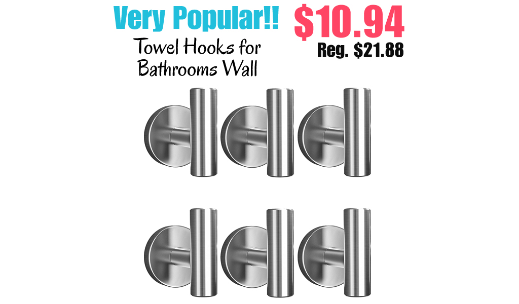 Towel Hooks for Bathrooms Wall Only $10.94 Shipped on Amazon (Regularly $21.88)
