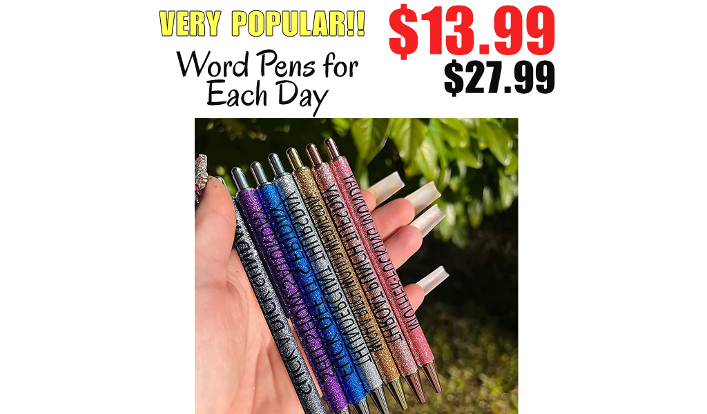 Word Pens for Each Day Only $13.99 Shipped on Amazon (Regularly $27.99)
