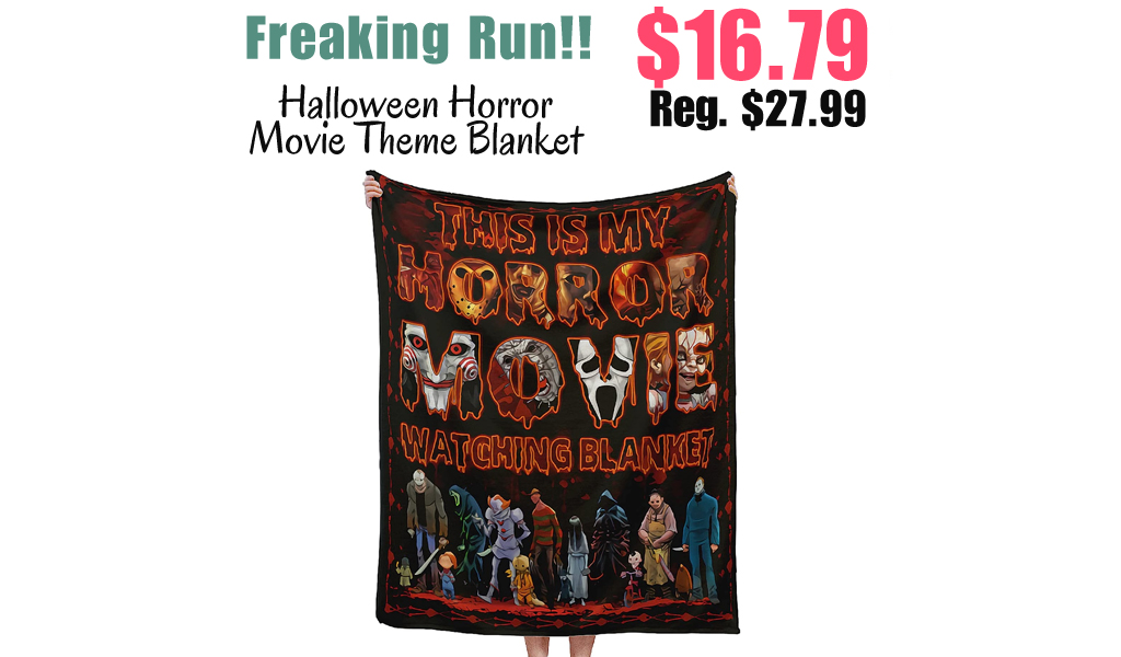 Halloween Horror Movie Theme Blanket Only $16.79 Shipped on Amazon (Regularly $27.99)