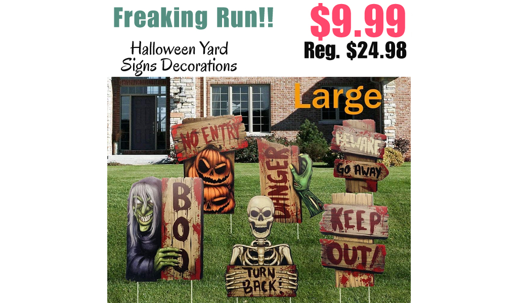 Halloween Yard Signs Decorations Stakes Only $9.99 Shipped on Amazon (Regularly $24.98)