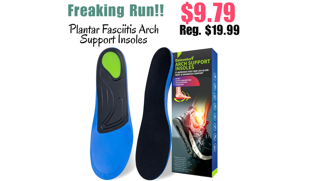 Plantar Fasciitis Arch Support Insoles Only $9.79 Shipped on Amazon (Regularly $19.99)