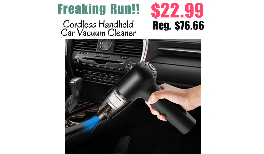 Cordless Handheld Car Vacuum Cleaner Only $22.99 Shipped on Amazon (Regularly $76.66)