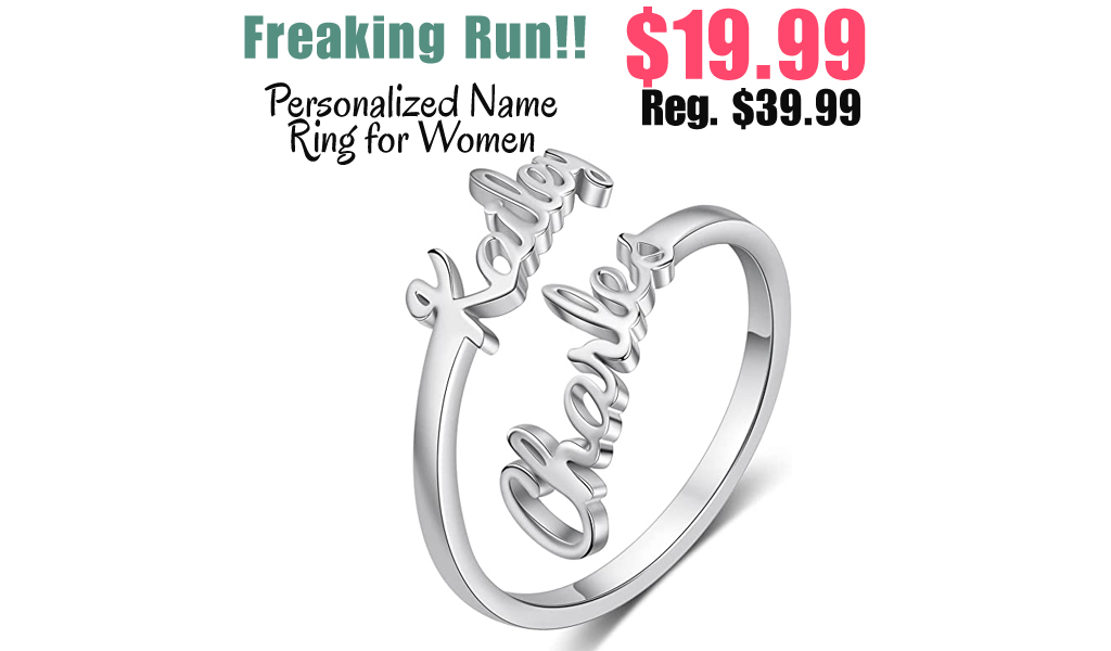 Personalized Name Ring for Women Only $19.99 Shipped on Amazon (Regularly $39.99)