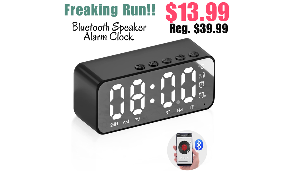 Bluetooth Speaker Alarm Clock Only $13.99 Shipped on Amazon (Regularly $39.99)