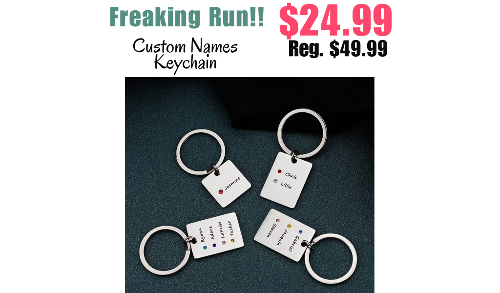 Custom Names Keychain Only $24.99 Shipped on Amazon (Regularly $49.99)