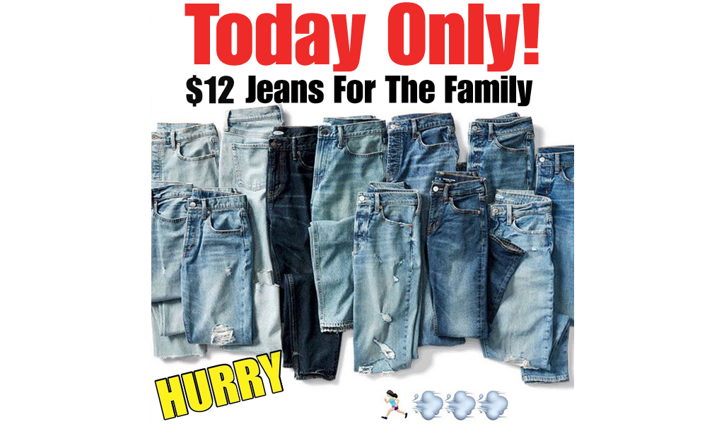 Old Navy Jeans for the Family - Only $12