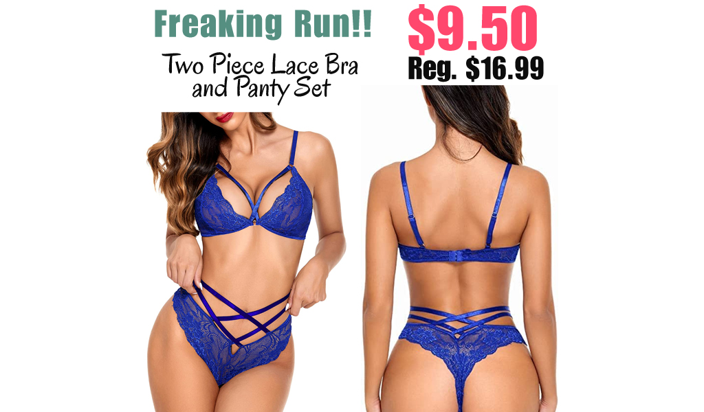 Two Piece Lace Bra and Panty Set Only $9.50 Shipped on Amazon (Regularly $16.99)