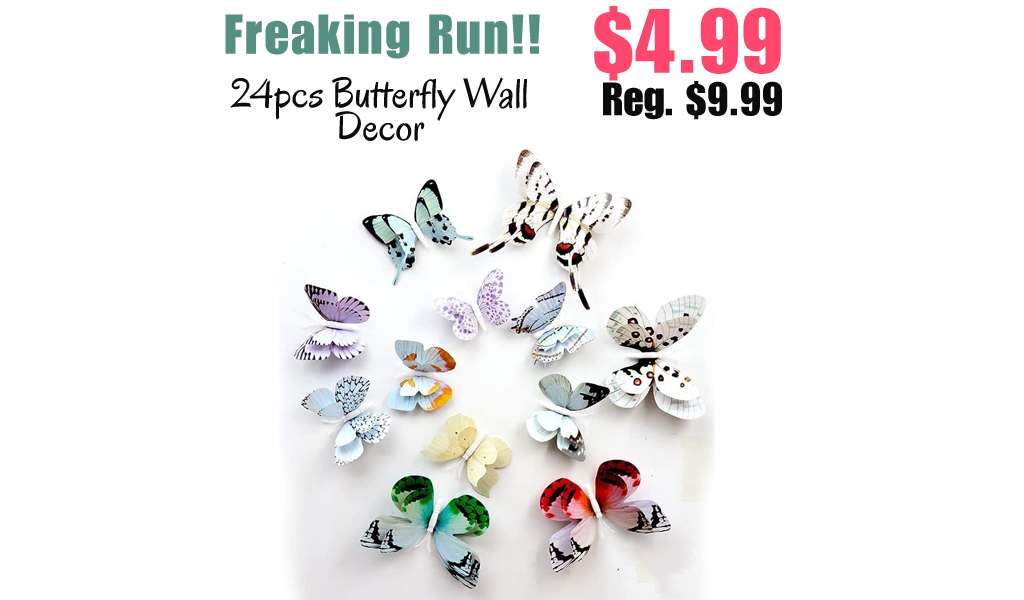 24pcs Butterfly Wall Decor Only $4.99 Shipped on Amazon (Regularly $9.99)