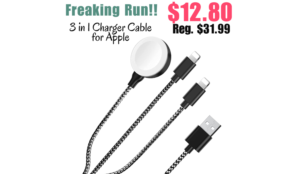 3 in 1 Charger Cable for Apple Only $12.80 Shipped on Amazon (Regularly $31.99)