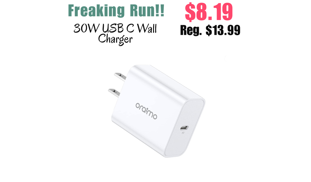 30W USB C Wall Charger Only $8.19 Shipped on Amazon (Regularly $13.99)