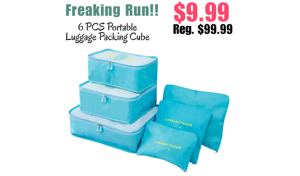 6 PCS Portable Luggage Packing Cube Only $9.99 Shipped on Amazon (Regularly $99.99)