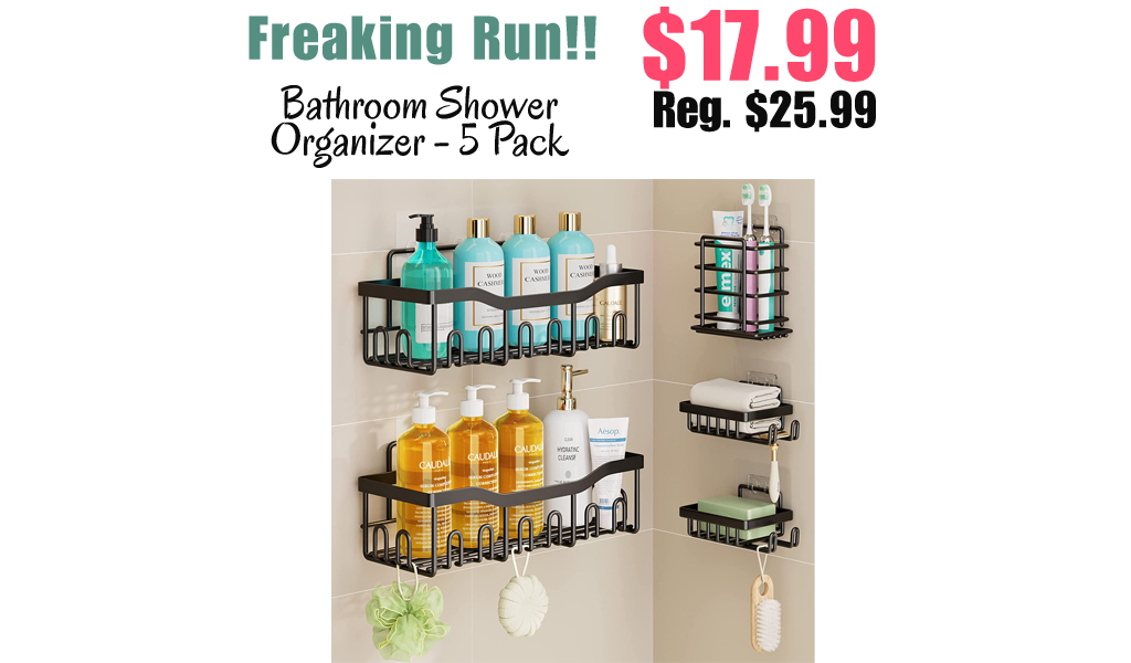 Bathroom Shower Organizer - 5 Pack Only $17.99 Shipped on Amazon (Regularly $25.99)