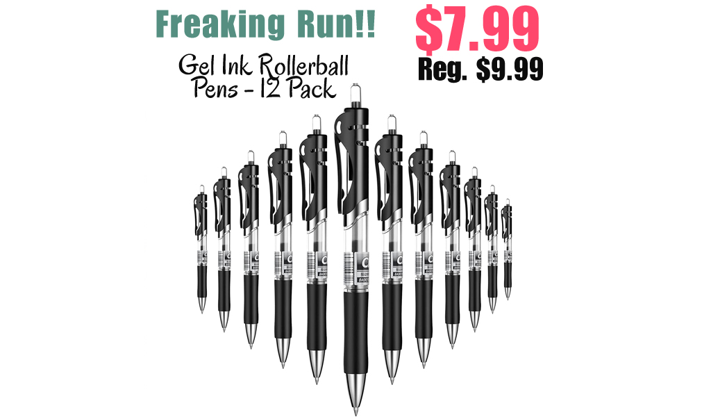 Gel Ink Rollerball Pens - 12 Pack Only $7.99 Shipped on Amazon (Regularly $9.99)