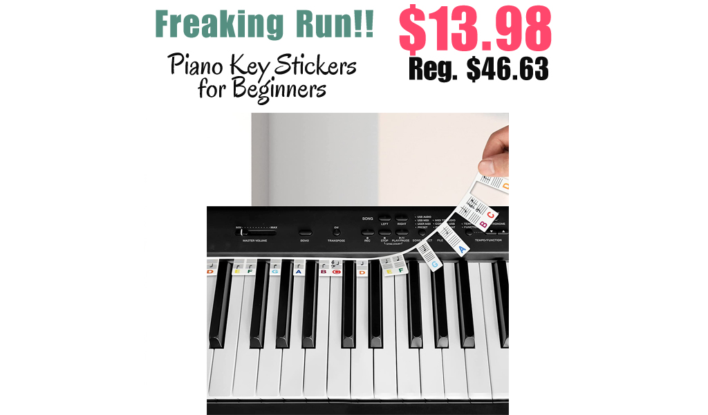 Piano Key Stickers for Beginners Only $13.98 Shipped on Amazon (Regularly $46.63)