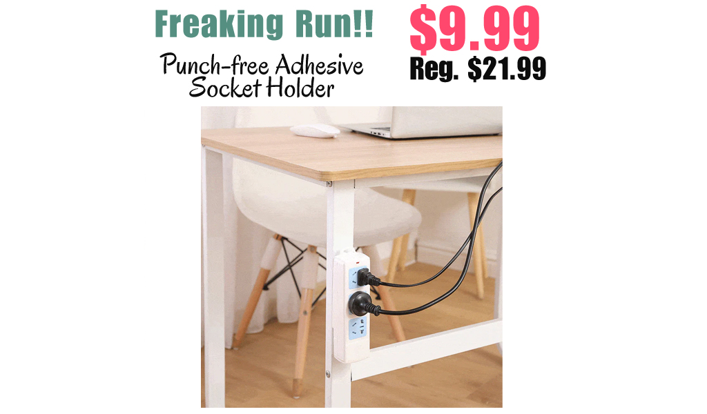 Punch-free Adhesive Socket Holder Only $9.99 Shipped (Regularly $21.99)