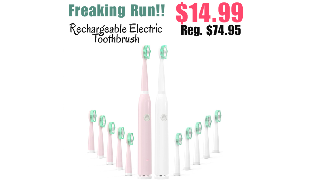 Rechargeable Electric Toothbrush Only $14.99 Shipped on Amazon (Regularly $74.95)