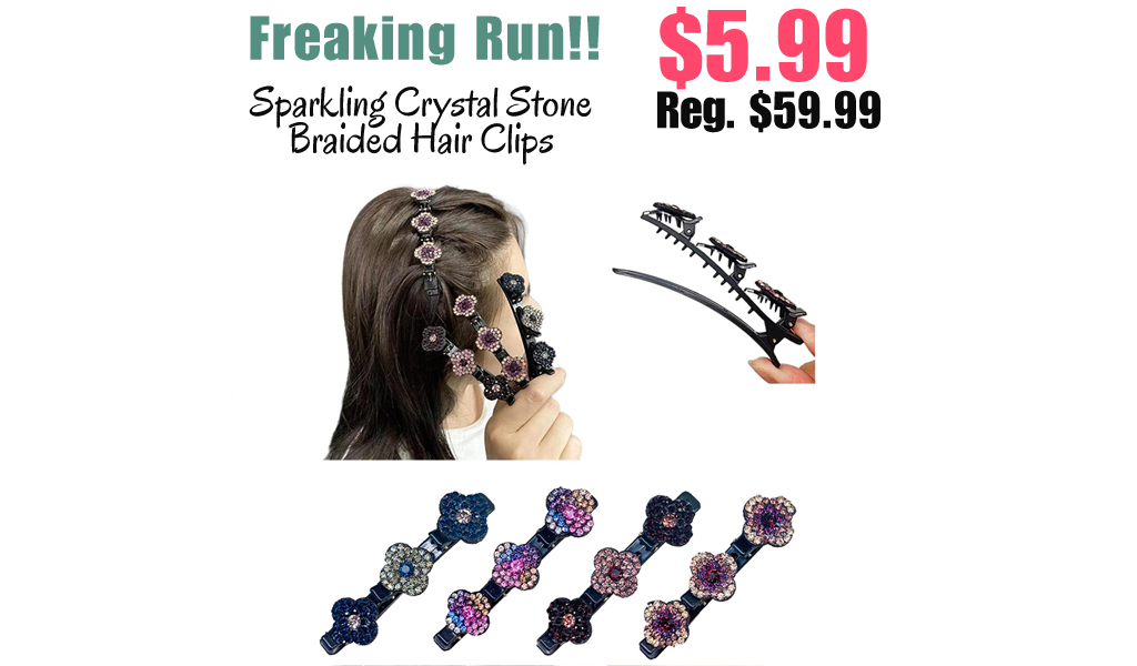 Sparkling Crystal Stone Braided Hair Clips Only $5.99 Shipped on Amazon (Regularly $59.99)