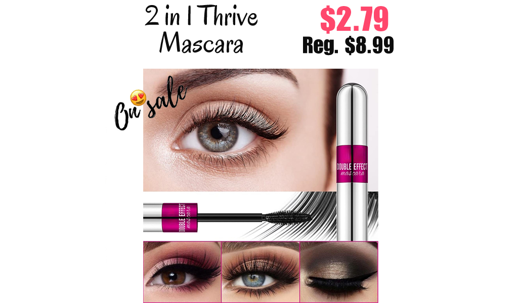 2 in 1 Thrive Mascara Only $2.79 Shipped on Amazon (Regularly $8.99)
