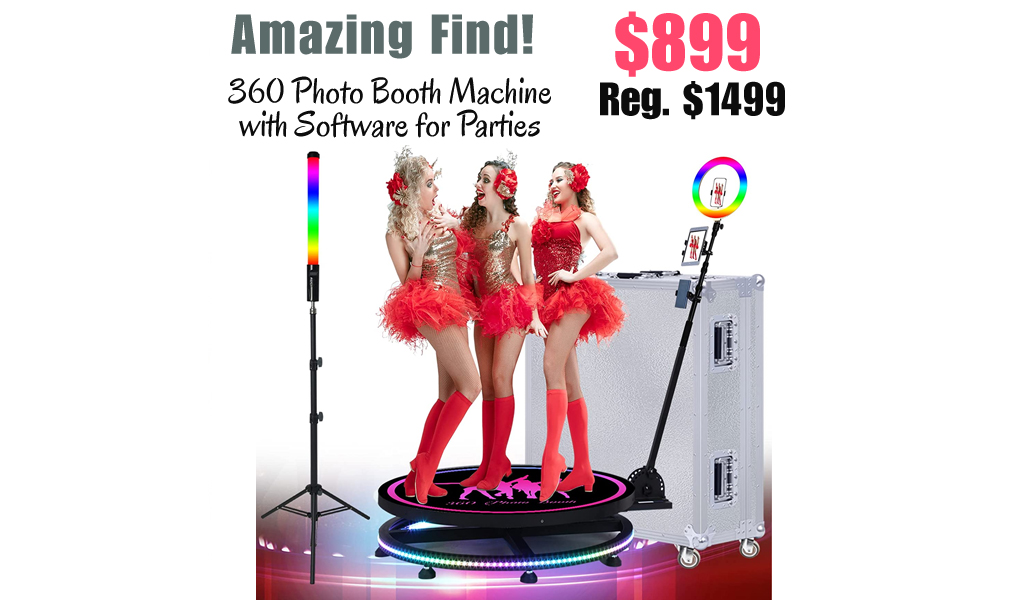 360 Photo Booth Machine with Software for Parties Only $899 Shipped on Amazon (Regularly $1499)