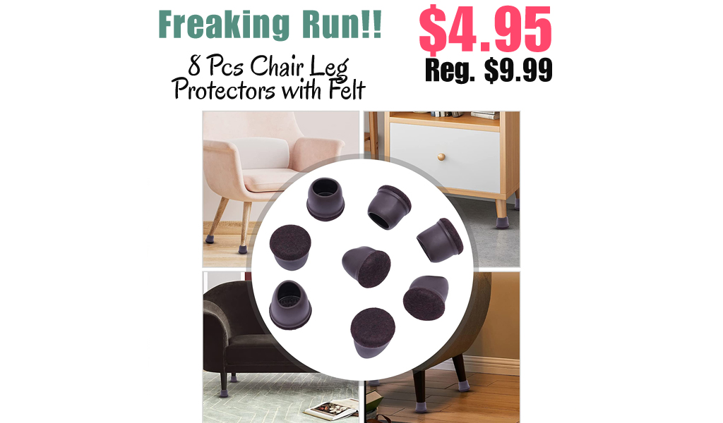 8 Pcs Chair Leg Protectors with Felt Only $4.95 Shipped on Amazon (Regularly $9.99)