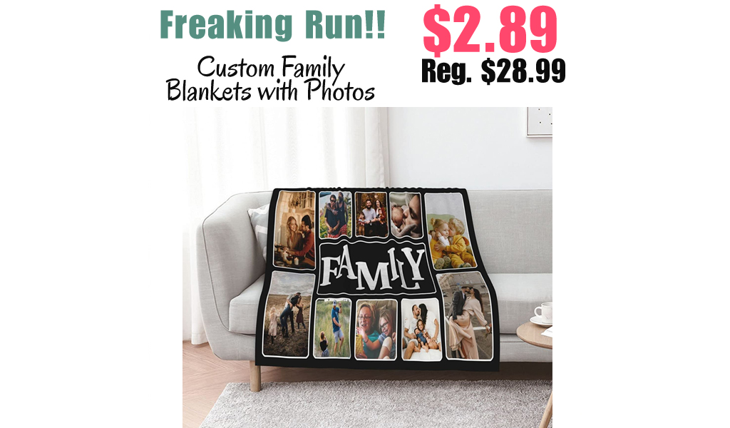 Custom Family Blankets with Photos Only $2.89 Shipped on Amazon (Regularly $28.99)