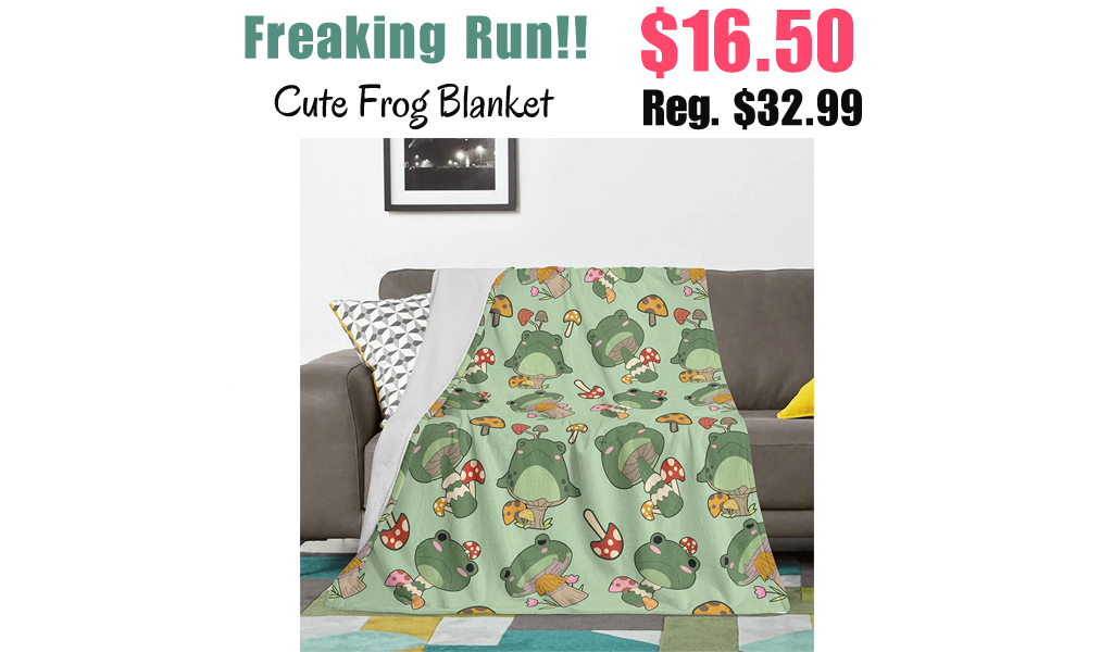 Cute Frog Blanket Only $16.50 Shipped on Amazon (Regularly $32.99)