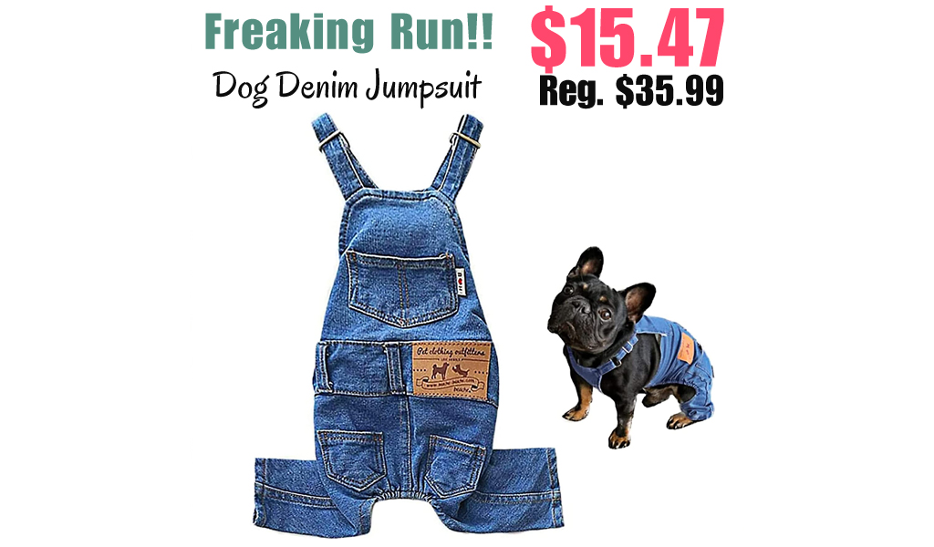 Dog Denim Jumpsuit Only $15.47 Shipped on Amazon (Regularly $35.99)