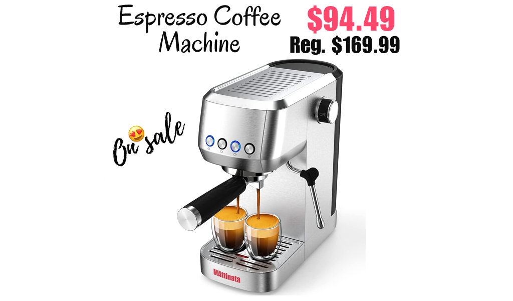 Espresso Coffee Machine Only $94.49 Shipped on Amazon (Regularly $169.99)