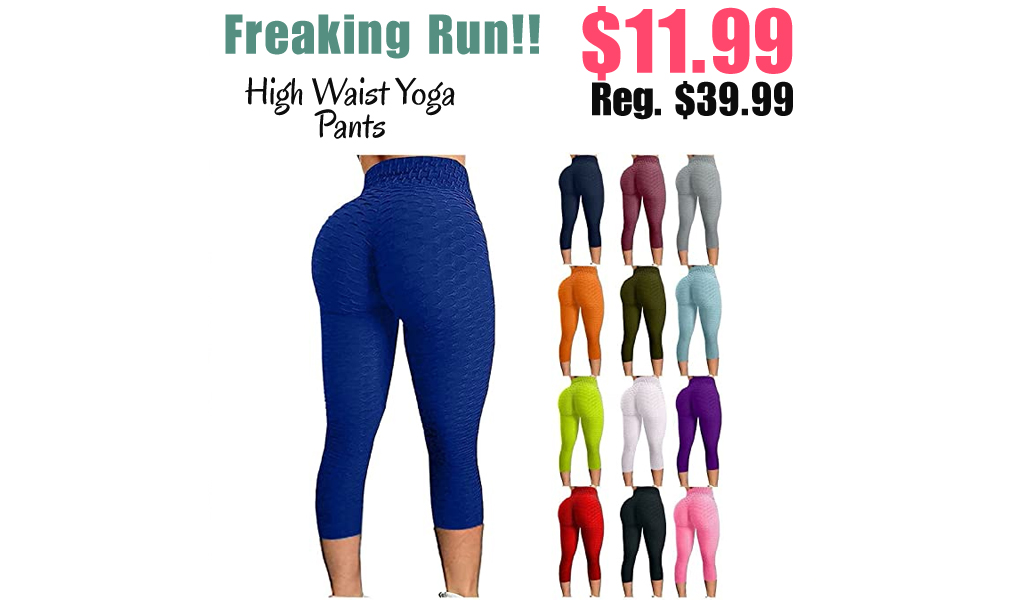 High Waist Yoga Pants Only $11.99 Shipped on Amazon (Regularly $39.99)