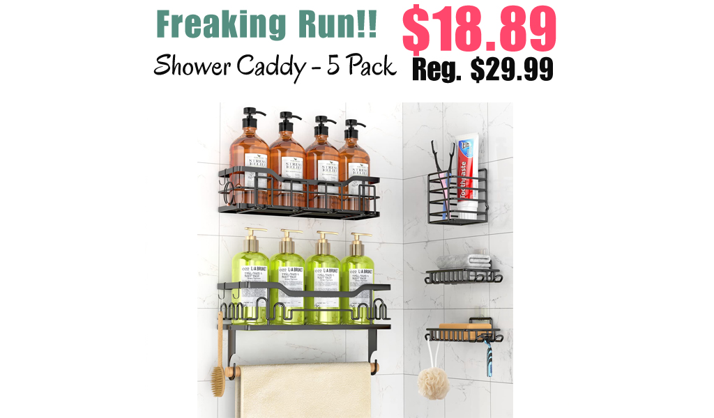 Shower Caddy - 5 Pack Only $18.89 Shipped on Amazon (Regularly $29.99)