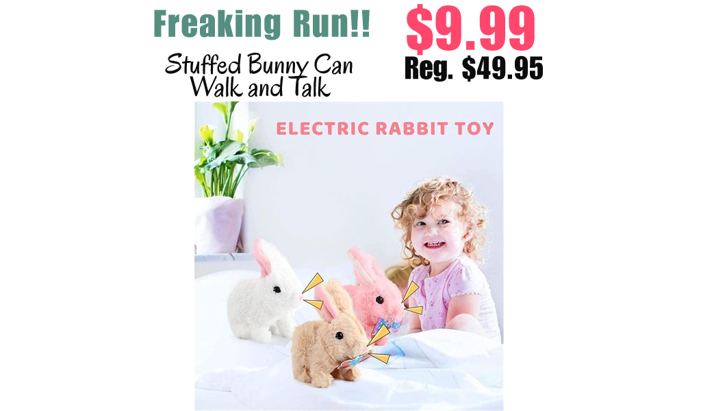 Stuffed Bunny Can Walk and Talk Only $9.99 Shipped on Amazon (Regularly $49.95)
