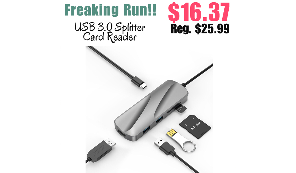 USB 3.0 Splitter Card Reader Only $16.37 on Ebay.com (Regularly $25.99)